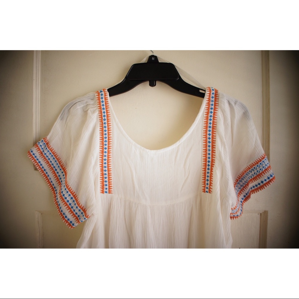 | Kaktus | Embroidered Boho Short Sleeve Dress - Picture 5 of 7